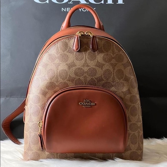Coach Handbags - 💰SOLD - 1029 - Coach Carrie Backpack 23 in Signature Canvas